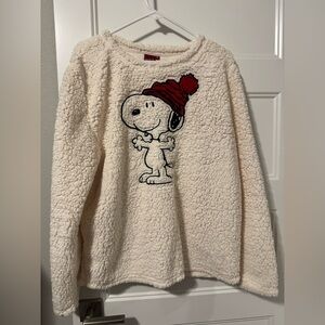 Cozy Cream Snoopy Sweater